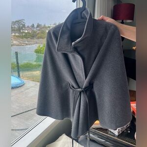 Grey Angora Wool Cape